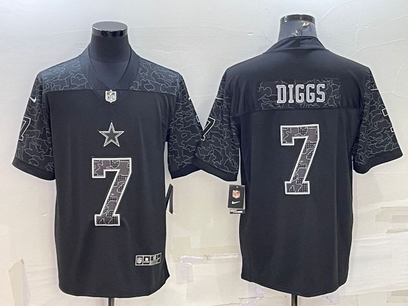 Men Dallas Cowboys #7 Diggs Black Reflector 2022 Nike Limited NFL Jersey->dallas cowboys->NFL Jersey